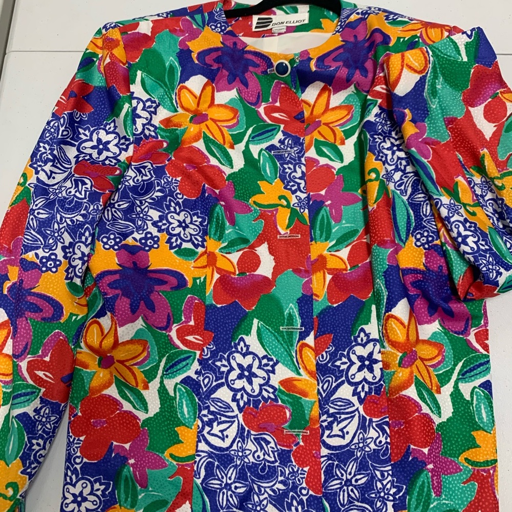Colorful Floral Women's Blazer